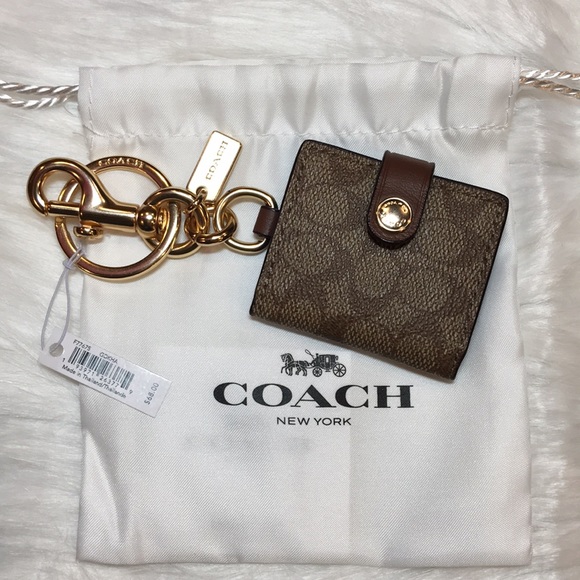 Coach Accessories - COACH Sign Canvas Picture Frame Bag Charm/Key Ring